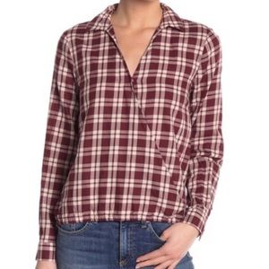 Madewell Arion Plaid Shirt Crisscross Red S